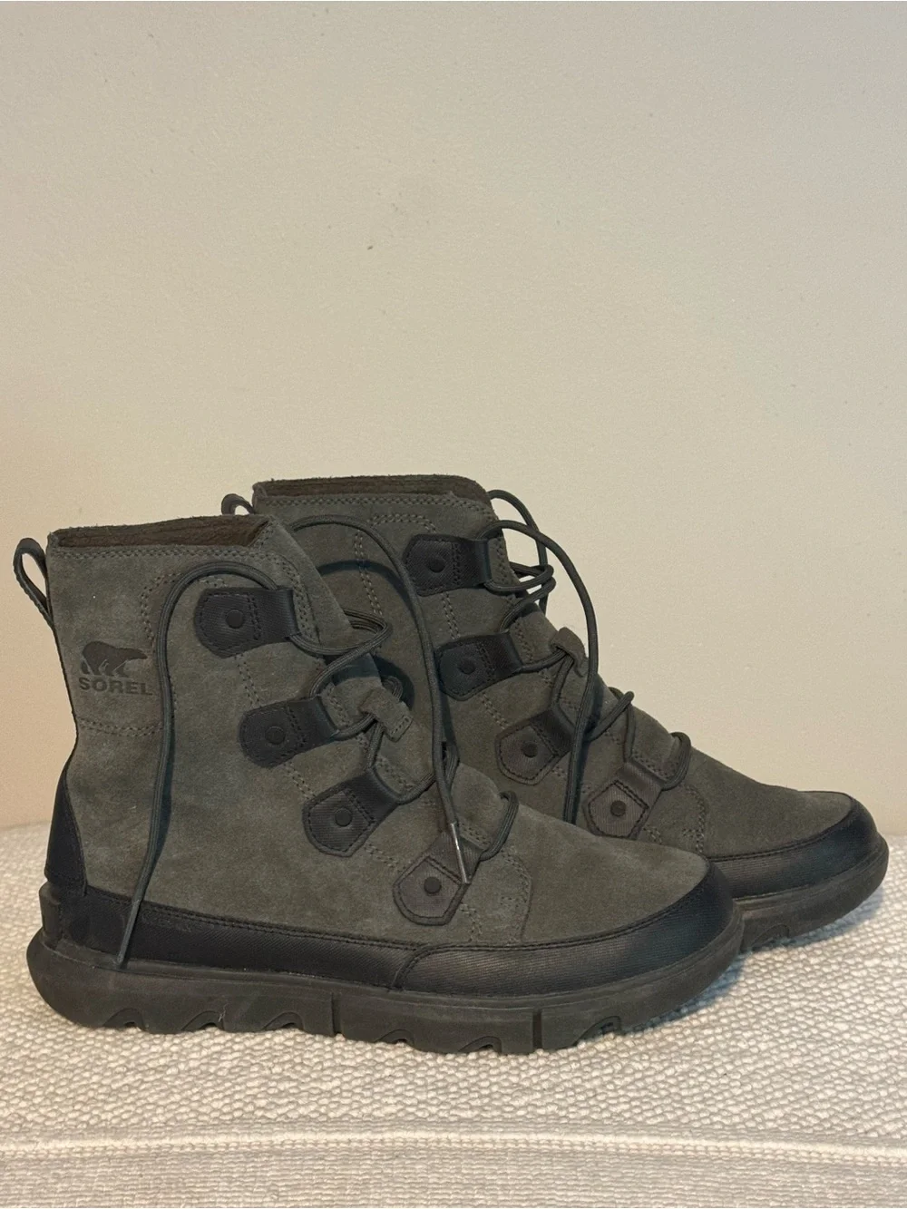 SOREL Men’s Explorer Waterproof Winter Boots Charcoal Gray 9.5